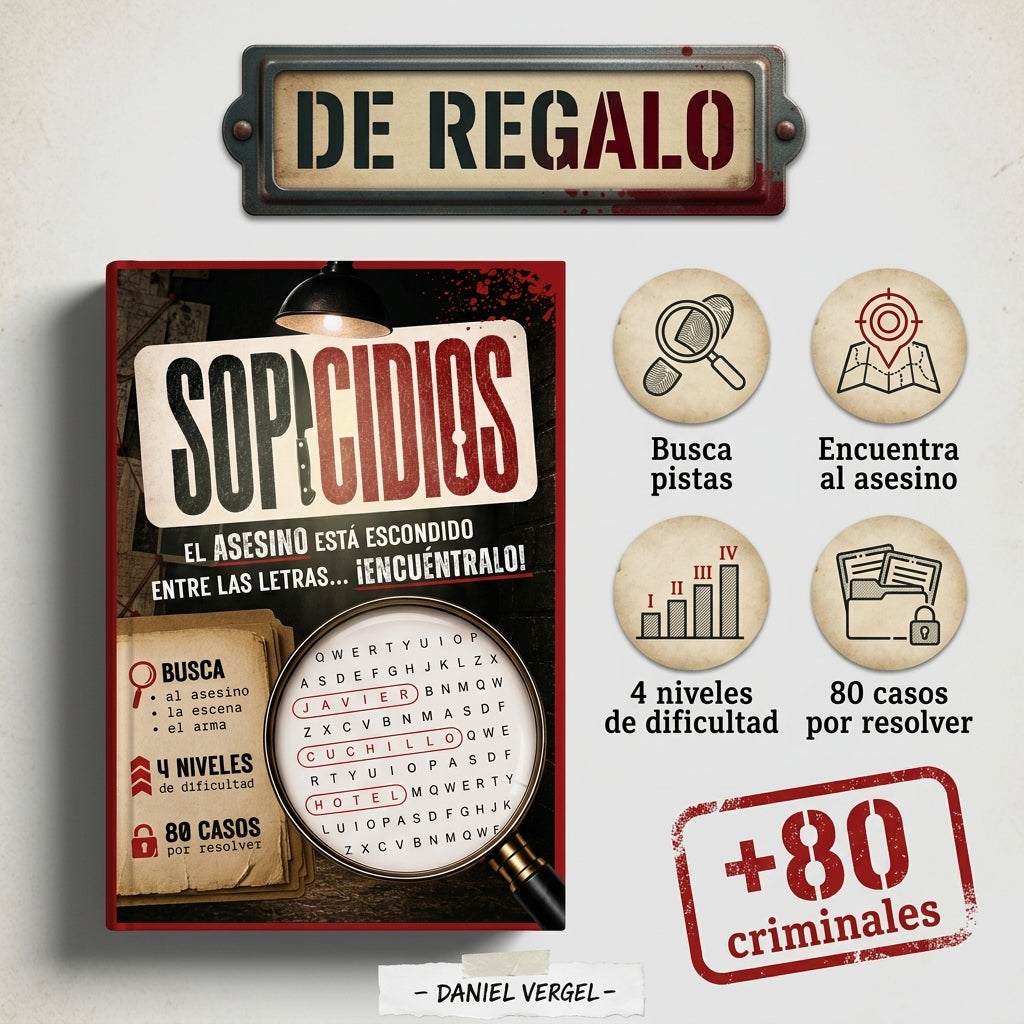 3X1 | El Asesino no es Sofía: El Enigma de los 47.700 Sospechosos + 2 Libros de Regalo